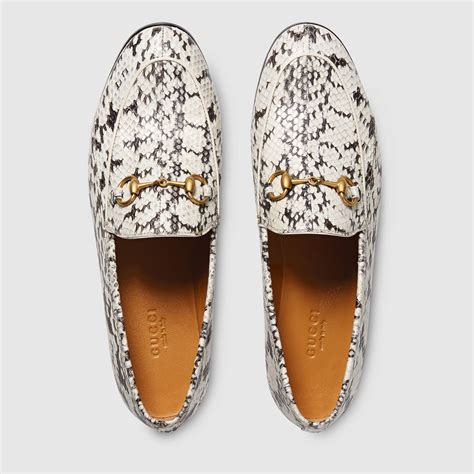 gucci snake fur loafers|Gucci women's loafers.